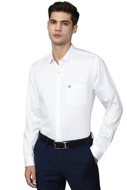 Men Cotton Solid Regular Fit Shirt