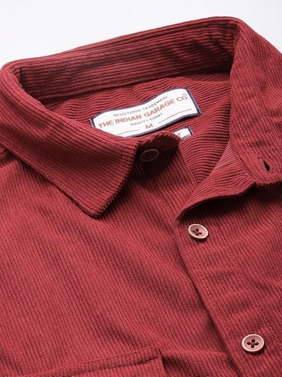 Men Regular Fit Solid Full Sleeves Cutaway Collar Casual Shirt - Image 5