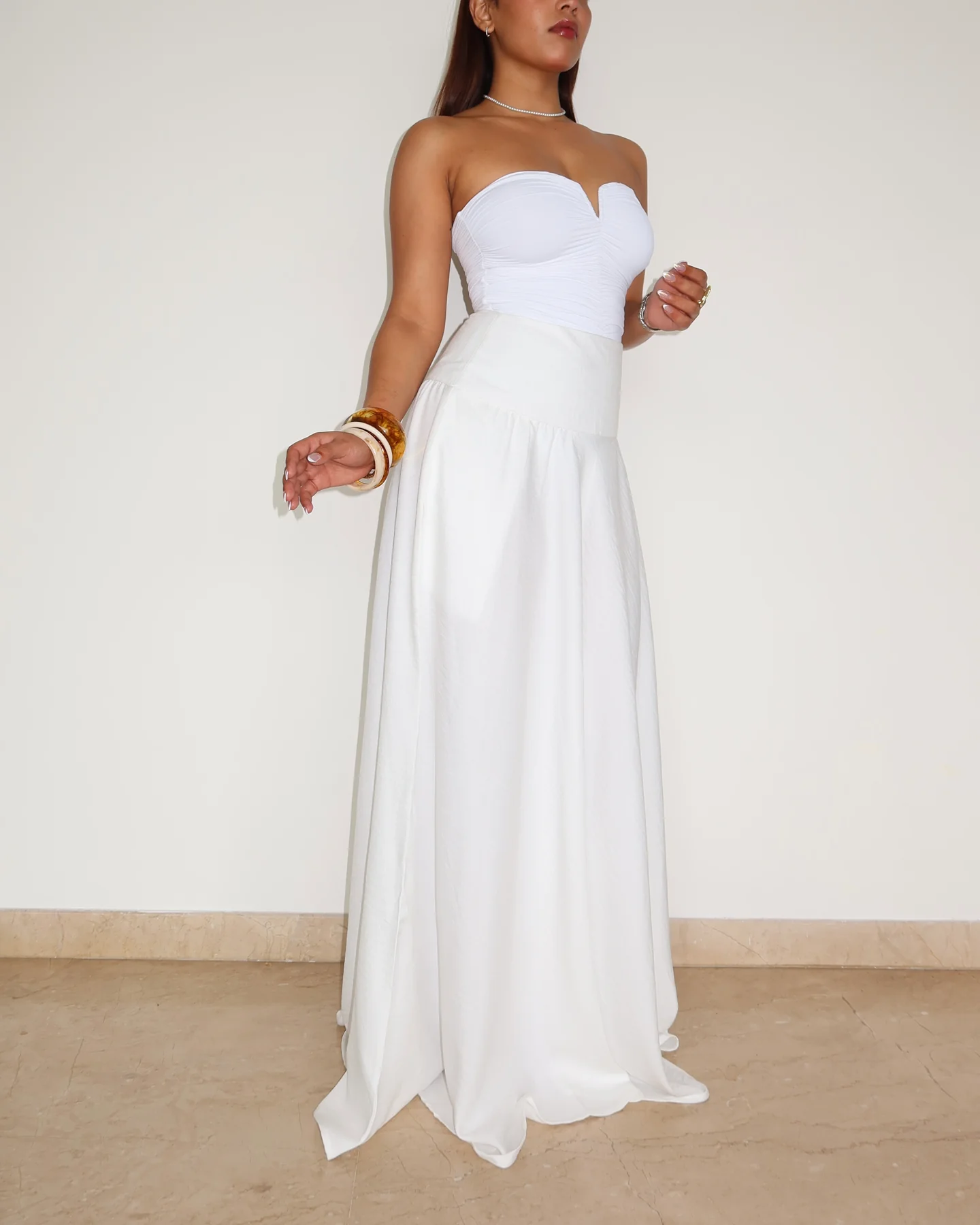 Soft Gathered Maxi Skirt