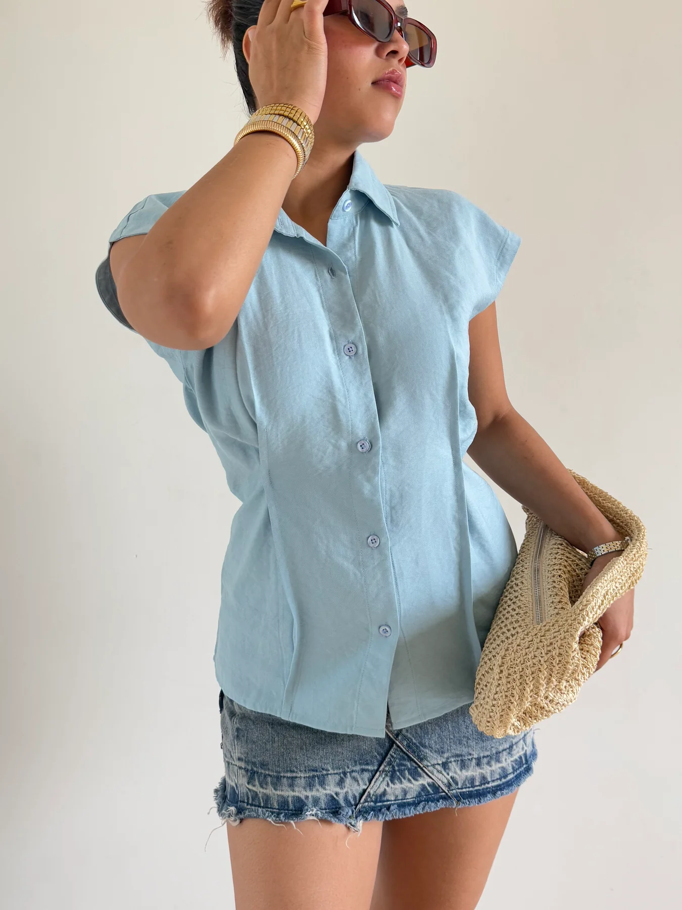 Snap Fit Cotton Tailor Shirt - Image 4