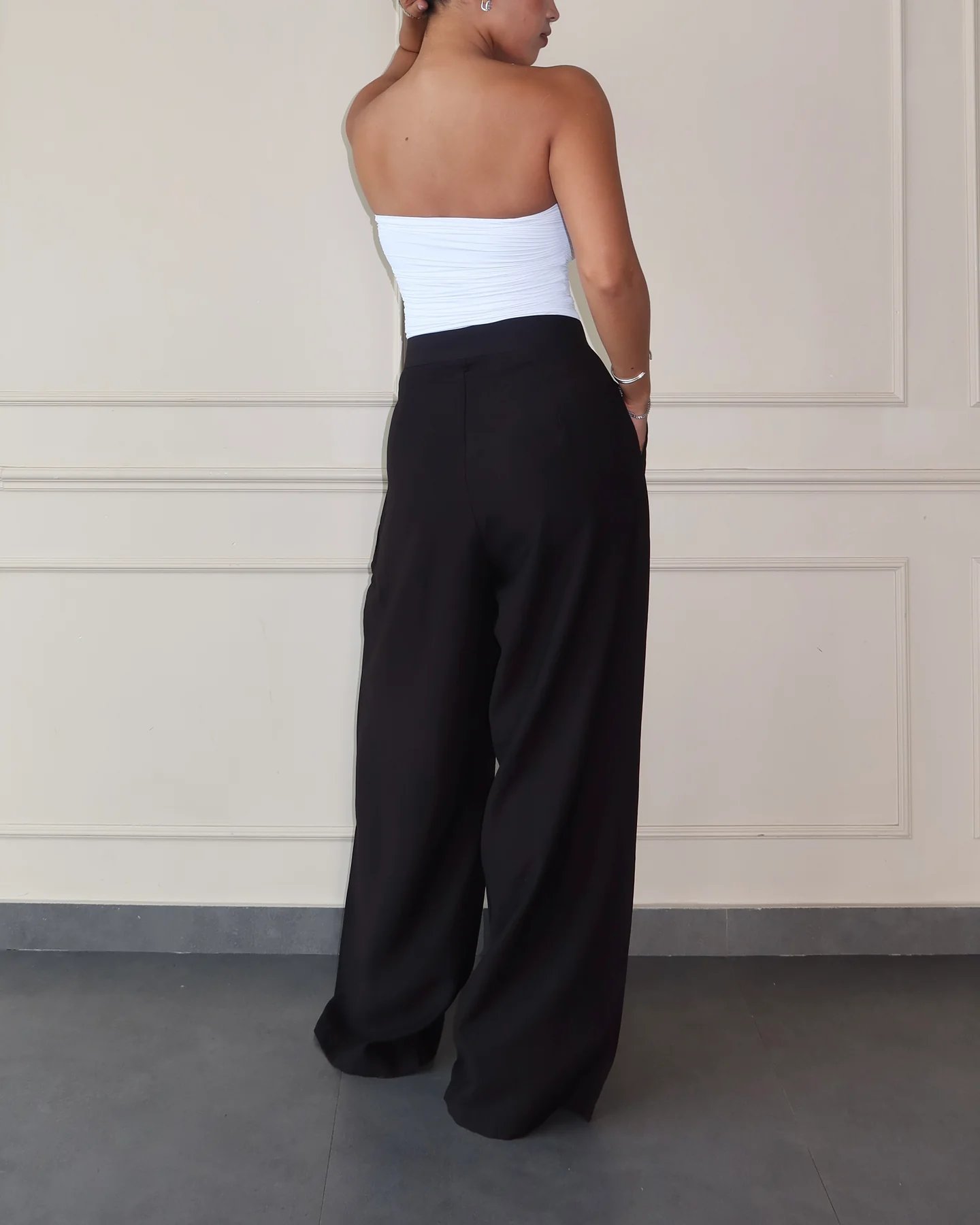 Defined Pleats Wide Leg Pants - Image 3
