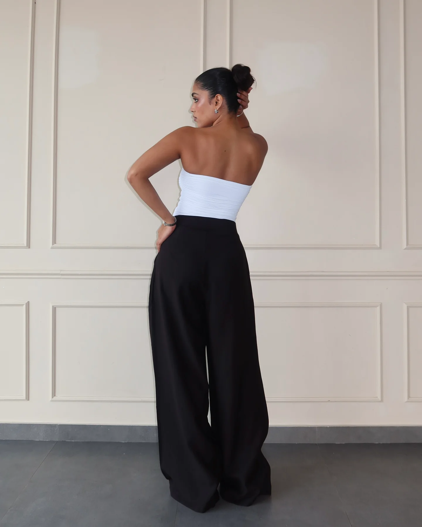 Defined Pleats Wide Leg Pants - Image 2